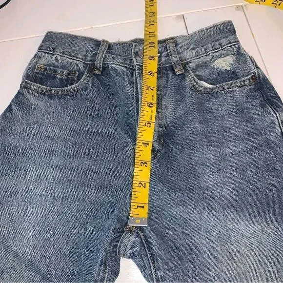 PacSun 100% Cotton High Rise Straight Distressed Jeans - Picture 10 of 16